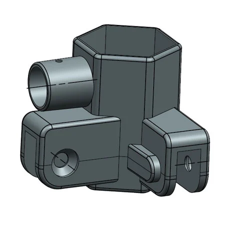 plastic parts bottom hexagonal big