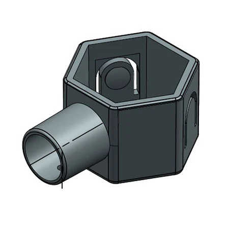 plastic parts bottom hexagonal small